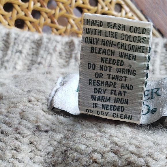 Vtg Knit Quarter Zip Sweater - Picture 5 of 6